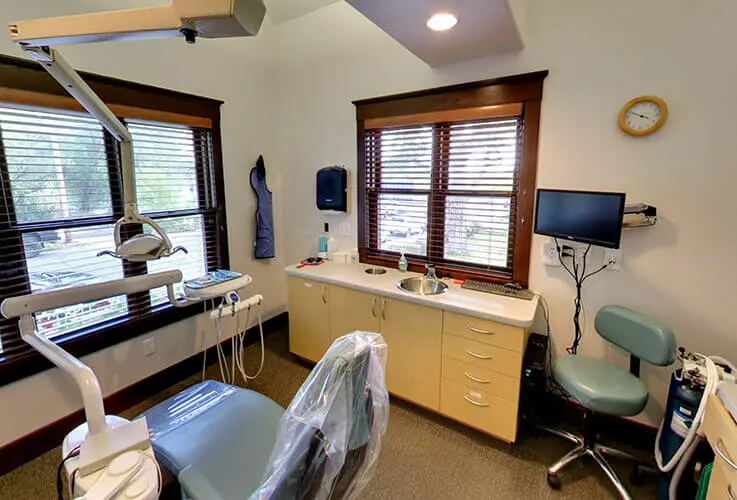 Patient chair in comfortable room